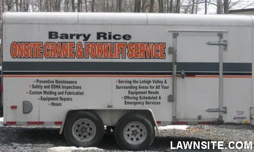 detailing trailer custom lettering
