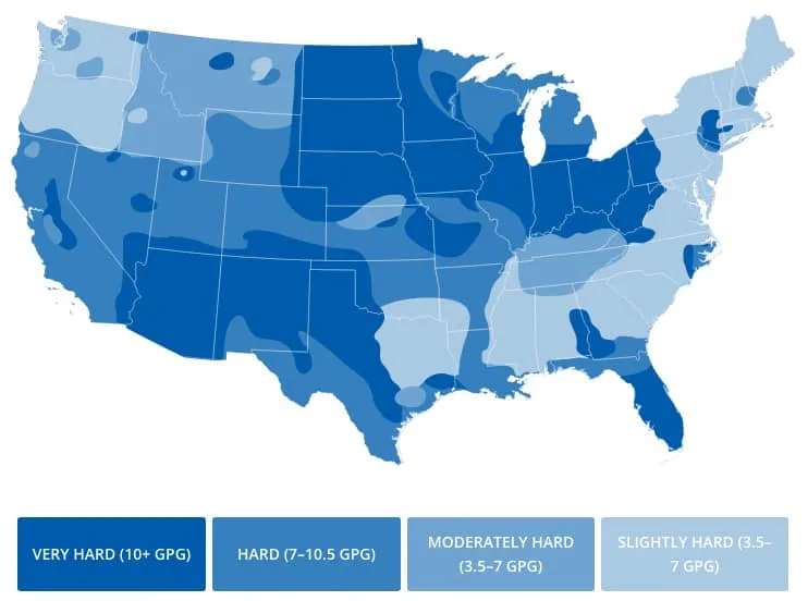 hard water in us