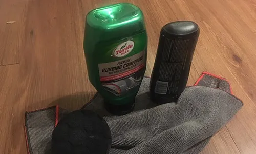 polish to remove hard water spots