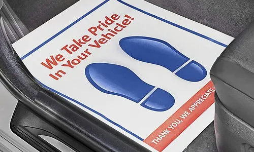 paper floor mat detailing