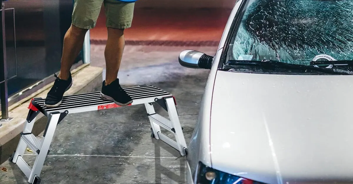 3 Best Step Ladders & Platforms for Washing Cars, Trucks or SUVs