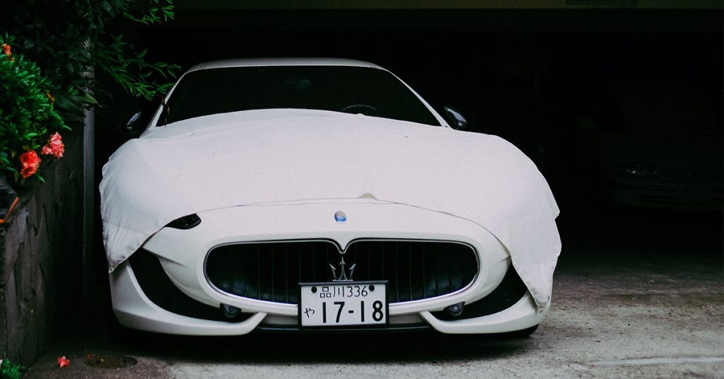car with car cover.